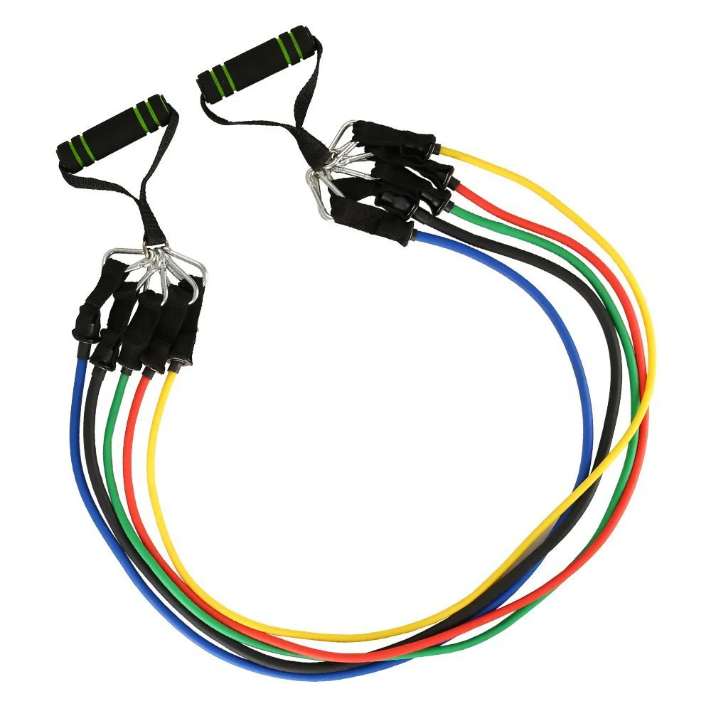 11 pcs Resistance Bands Set (with handles, door anchor, and ankle straps) - Image 4