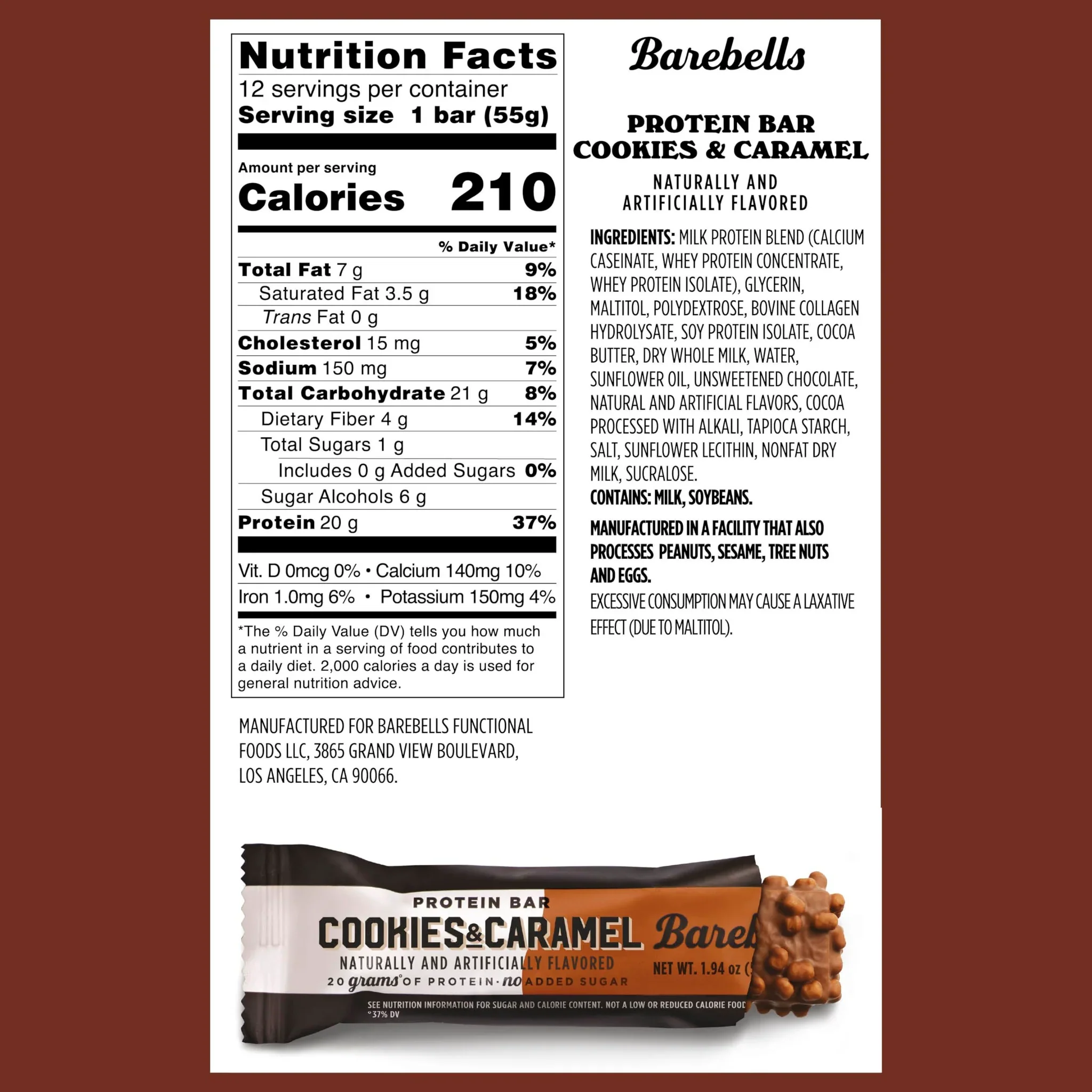 Barebells Protein Bar (1 bar) - Image 5
