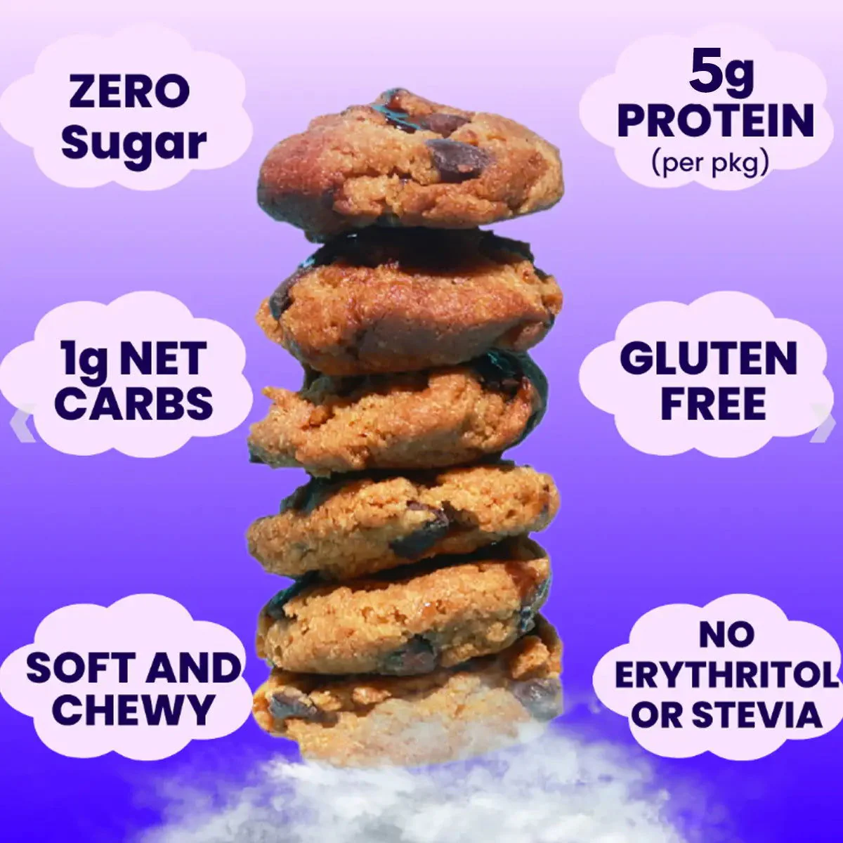 Effin' Good Snacks Chocolate Chunk Mini Cookies (1 bag - 7 cookies) - Image 4