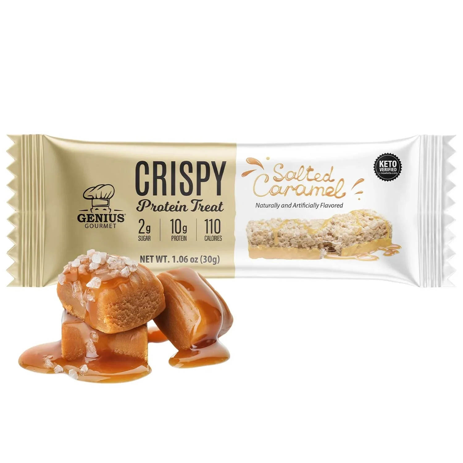 Genius Gourmet Crispy KETO Protein Bar (1 bar) - Image 10