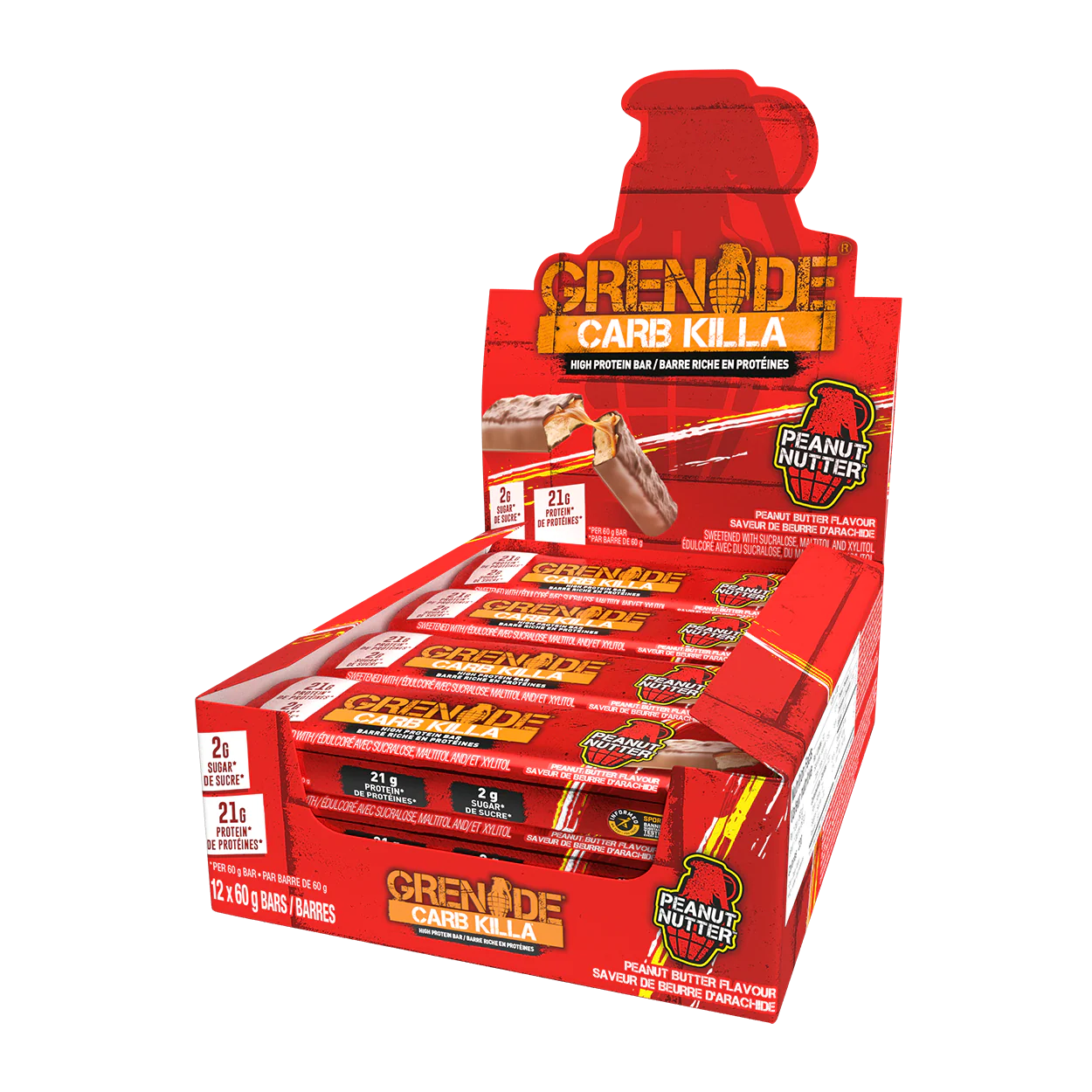 Grenade Carb Killa KETO Protein Bars (1 Box of 12 bars) - Image 17