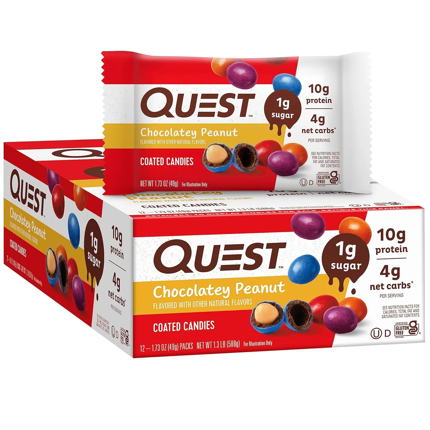 Quest Nutrition Keto Coated Candies "M&Ms" (1 pack) - Image 9