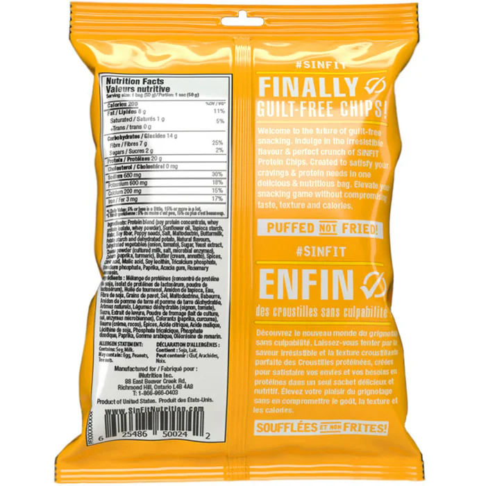 Sinfit Nutrition GF Protein Chips (1 bag) - Image 15
