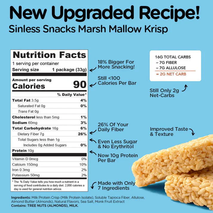 Sinless Marshmallow Krisp Bars (1 bar) - Image 4