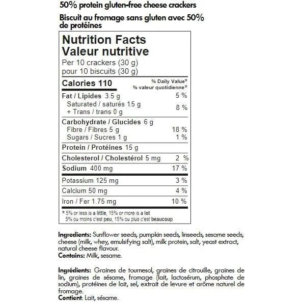 Swedish Protein Deli Grain-Free KETO Protein Crackers (~20 crackers/30g protein) - Image 4