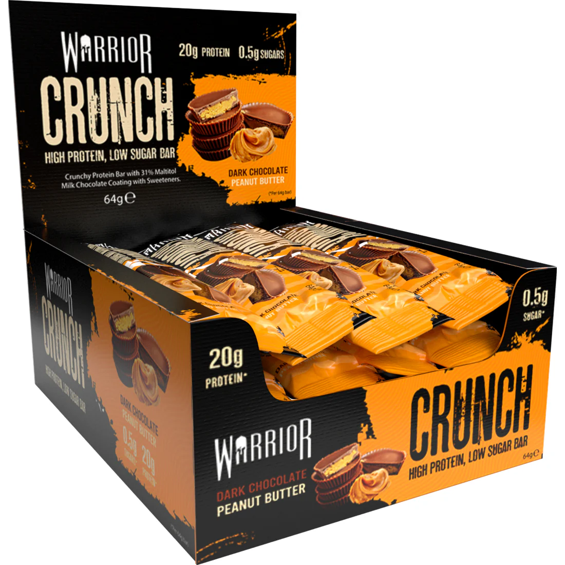 Warrior Crunch Low-Carb Protein Bars (Box of 12) - Image 21