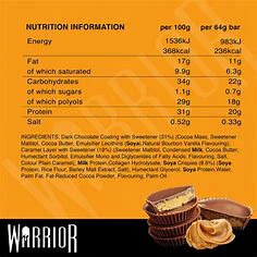 Warrior Crunch Low-Carb Protein Bars (Box of 12) - Image 3